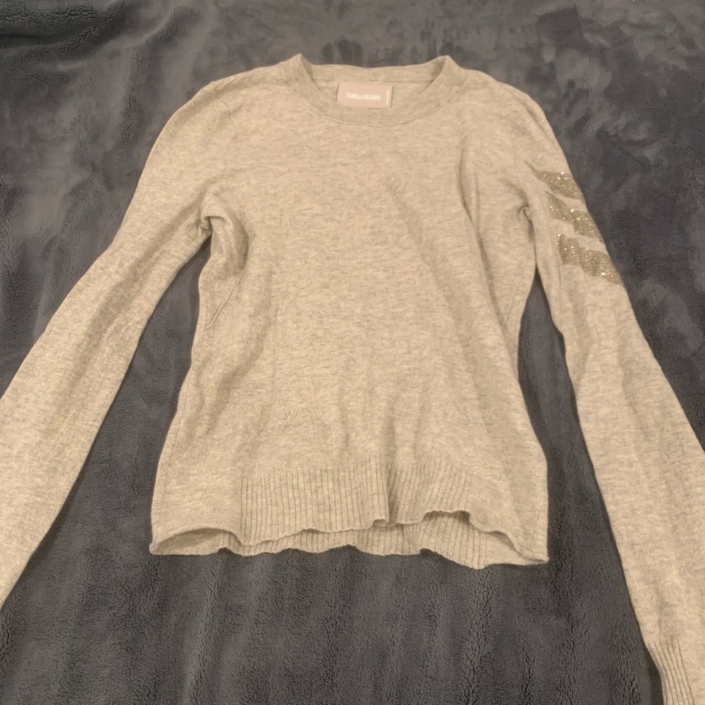 Zadig & Voltaire Gray Crew Neck Sweater